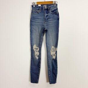 Good American Jeans Womens 00 24 Blue Distressed Skinny Indigo NWT NEW